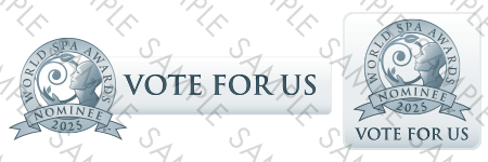 World Spa Awards vote for us buttons sample