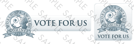 World Spa Awards vote for us buttons sample
